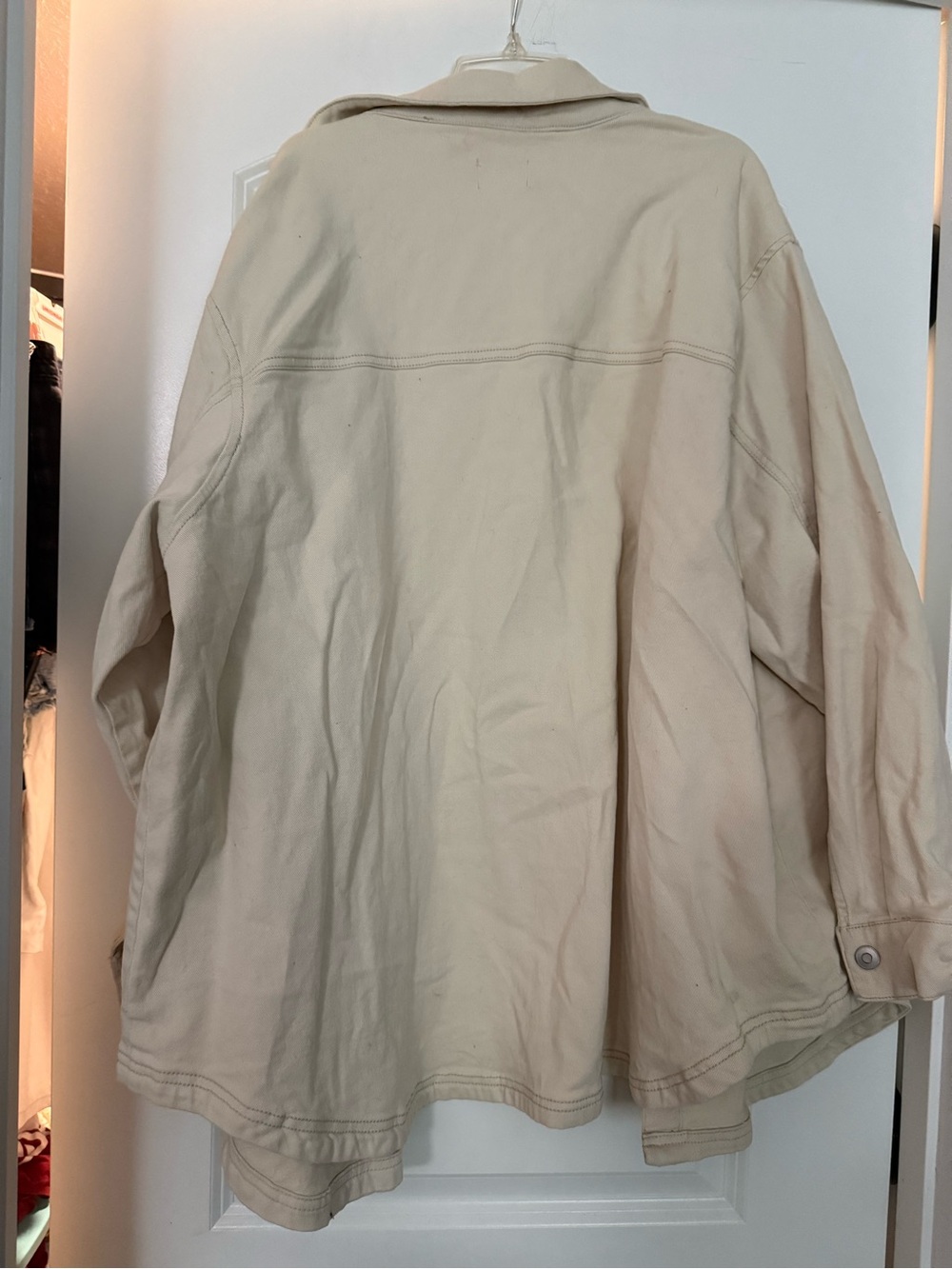 Light Beige Shacket - Picture 2 of 3